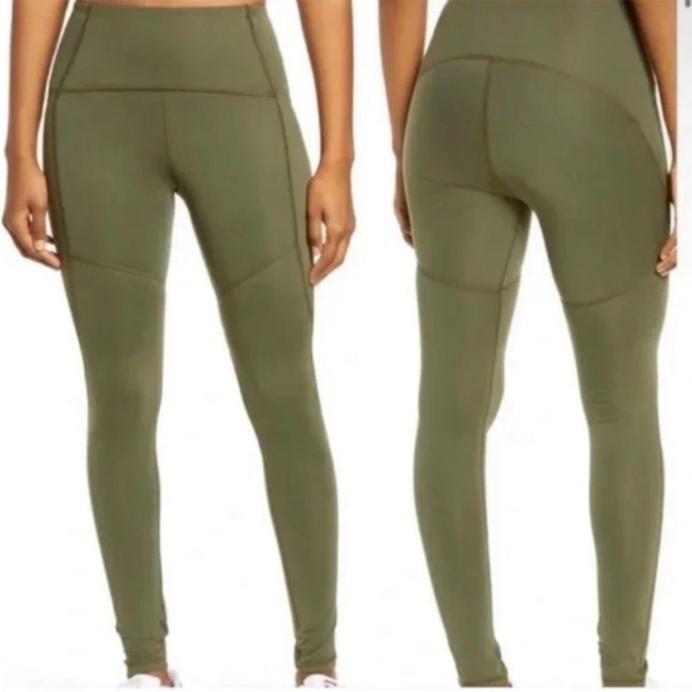 Thinx NWOT Period Leggings Moderate Flow Size 2x Kale Green